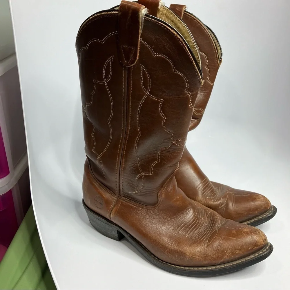 Double H leather cowboy boots‎ men’s size 9